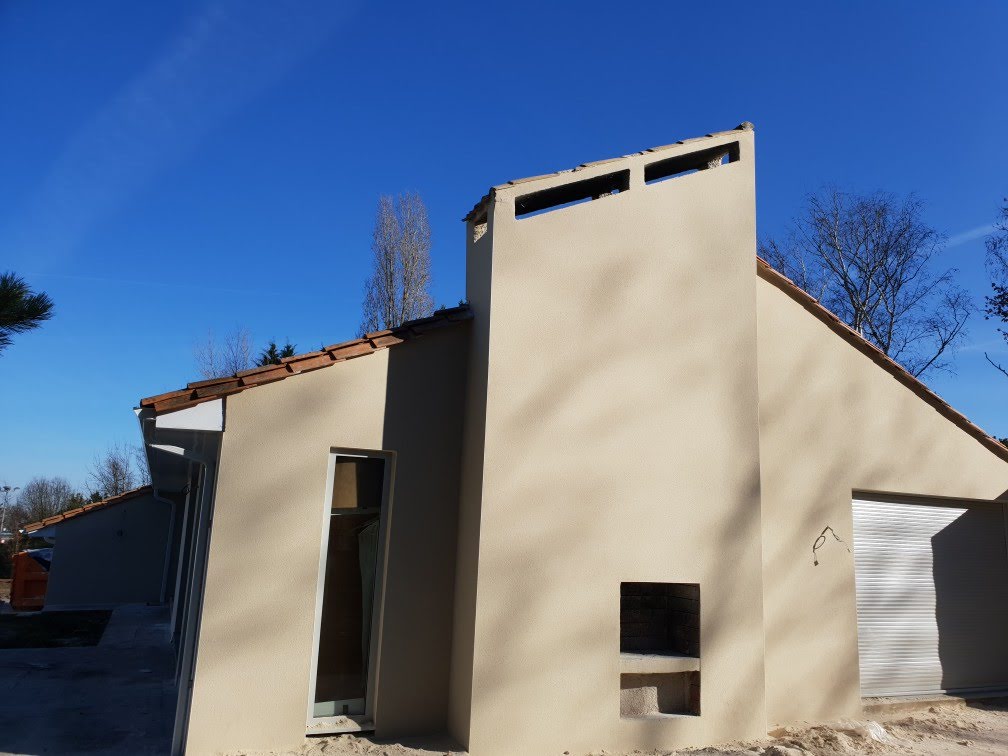 Photo Maison après réalisation de crépi à Montussan