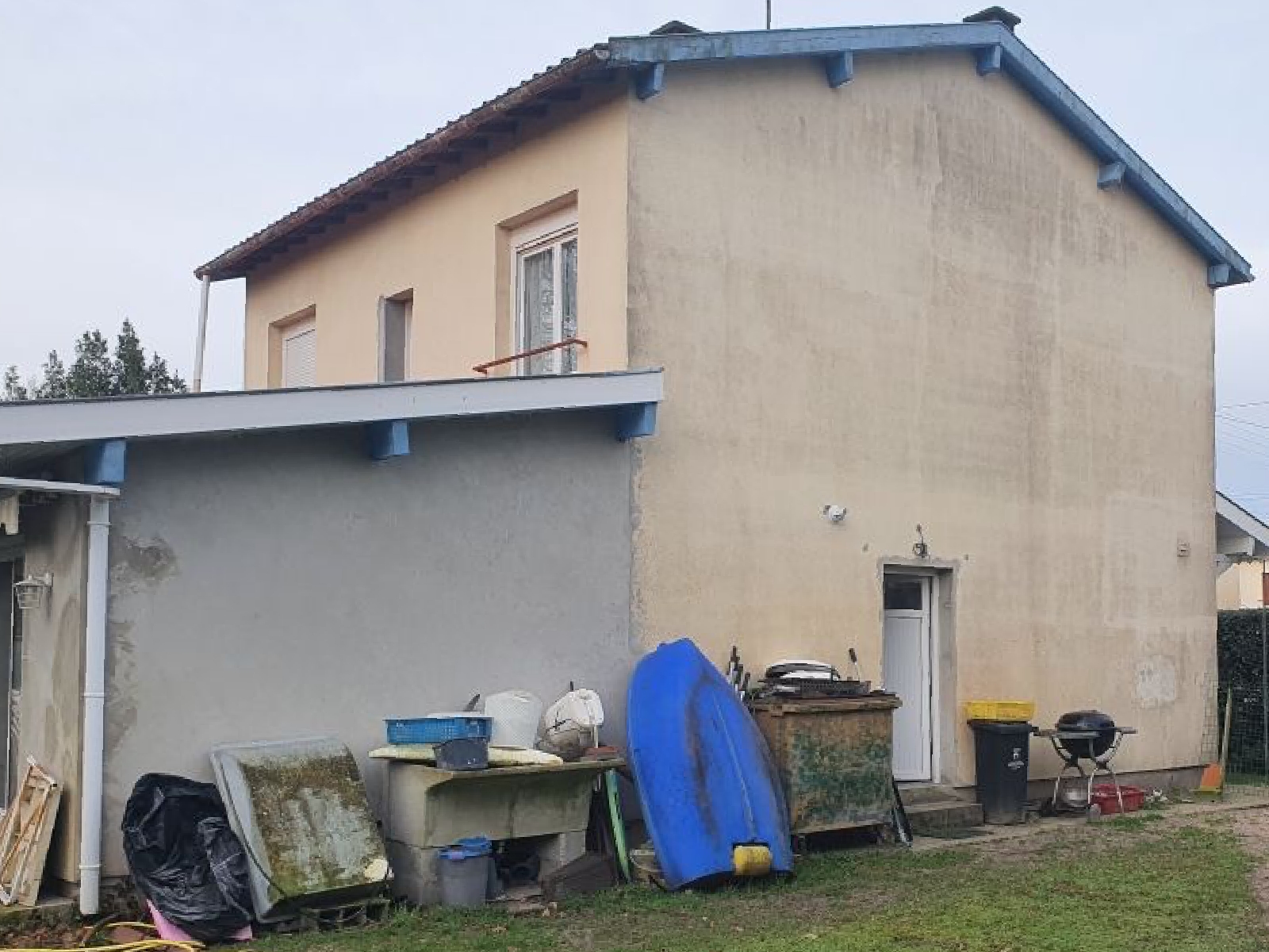 Avant la réalisation d'une ITE et d'un ravalement de façade à La Teste