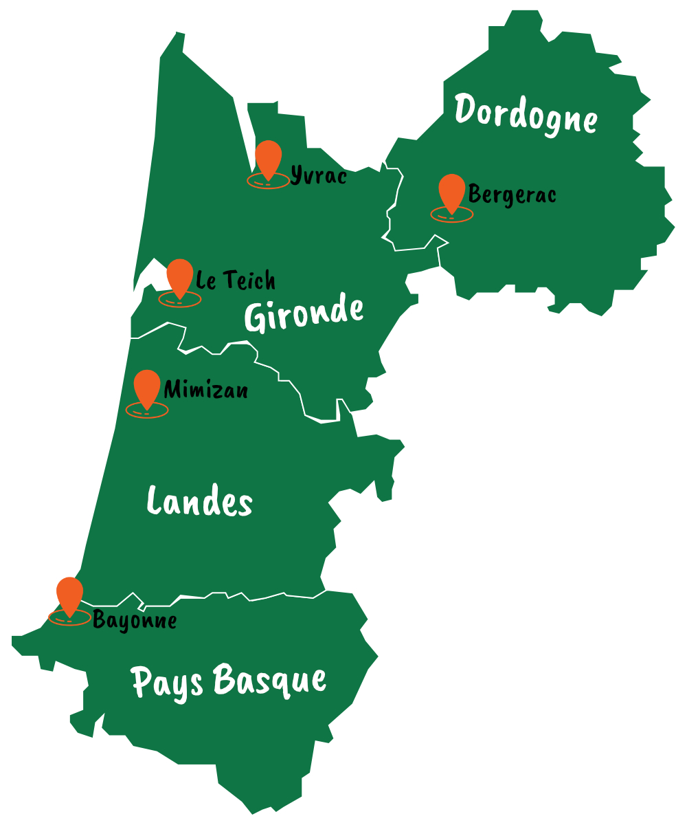 Les Agences ISO&FACE en Nouvelle-Aquitaine